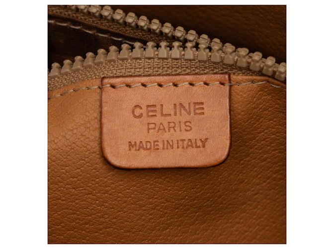 Céline Bolso Tote Celine Brown Macadam Coated Canvas Castaño - vista 5