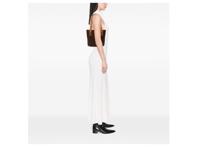 Céline Bolso Tote Celine Brown Macadam Coated Canvas Castaño - vista 7