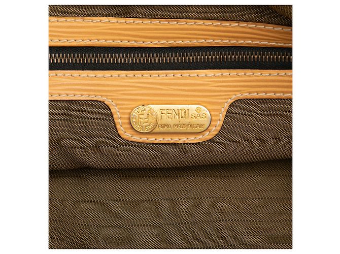 Borsa Tote Fendi in tela Zucca marrone - vista 5