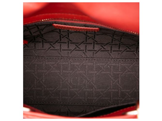 Autre Marque Dior Red Small Lambskin Cannage MyABCDior Lady Dior Rosso - vista 4