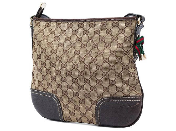 Gucci Beige GG Canvas Web Princy Crossbody - Ansicht 2