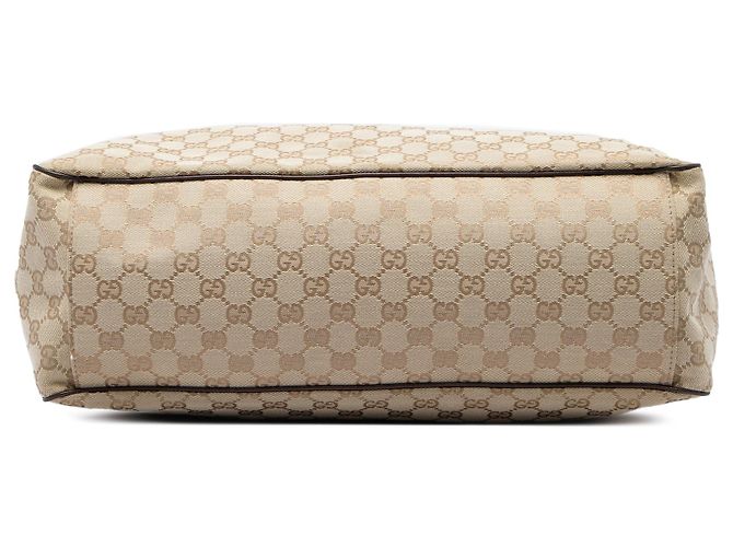 Gucci Positano Large Tote aus beigem GG Canvas - Ansicht 3