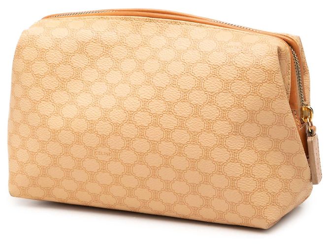 Céline Necessaire Celine Beige Macadam in tela rivestita - vista 2