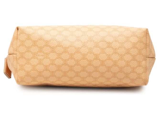 Céline Necessaire Celine Beige Macadam in tela rivestita - vista 3