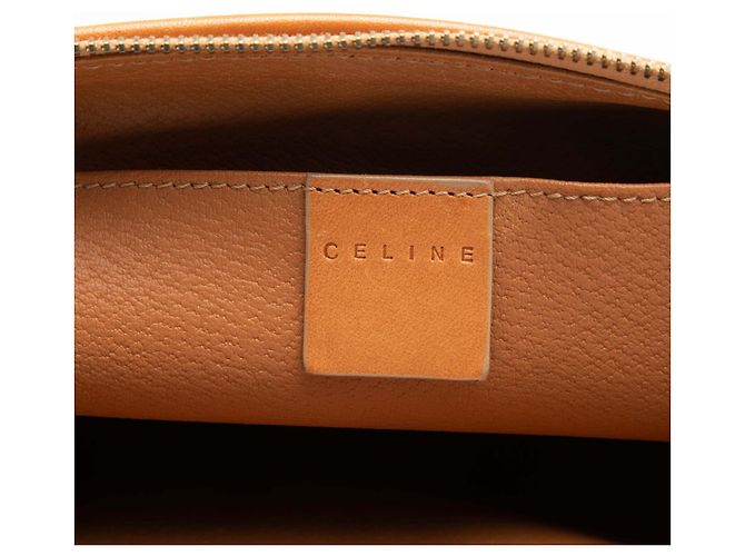 Céline Necessaire Celine Beige Macadam in tela rivestita - vista 5