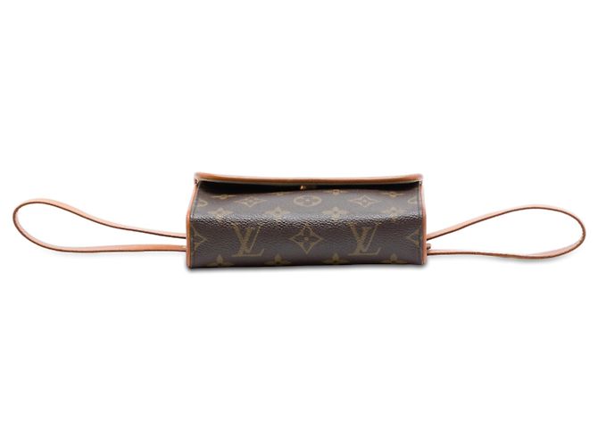 Louis Vuitton Brown Monogram Pochette Florentine Marrone - vista 3
