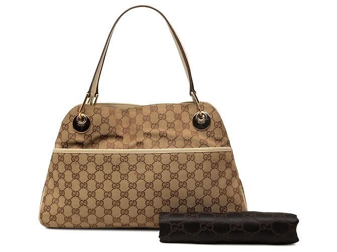 Bolso de hombro Gucci Beige GG Canvas Eclipse - vista 9