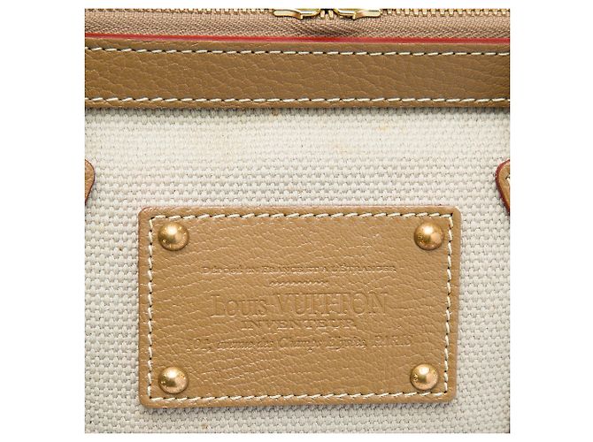 Louis Vuitton Beige Toile Trianon Sac de Nuit GM - vista 5