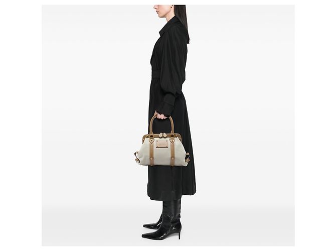 Louis Vuitton Beige Toile Trianon Sac de Nuit GM - vista 6