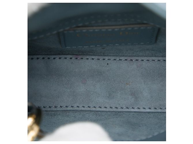 Autre Marque Dior Blue Micro Lambskin Cannage Lady Dior Azul - vista 4