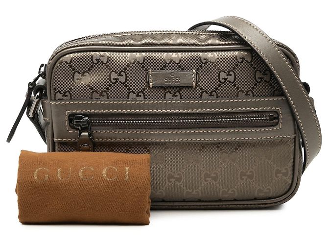 Gucci Brown GG Imprime Crossbody Marrone - vista 7