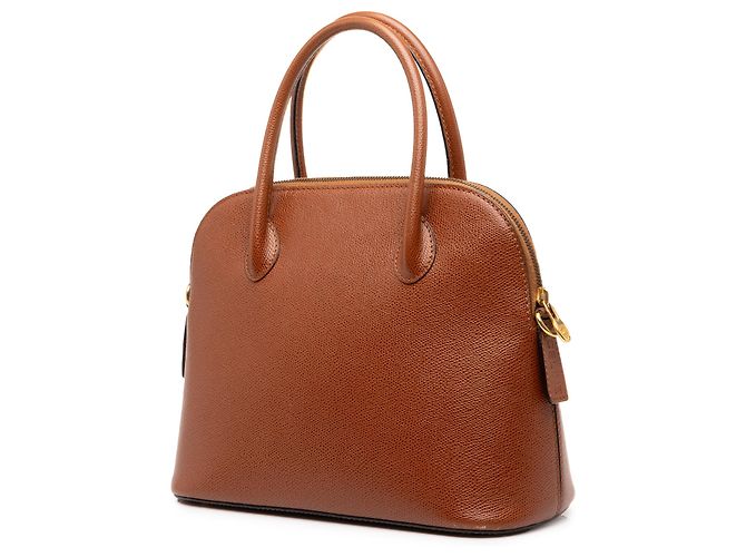 Céline Celine Dome Satchel aus braunem Leder - Ansicht 2
