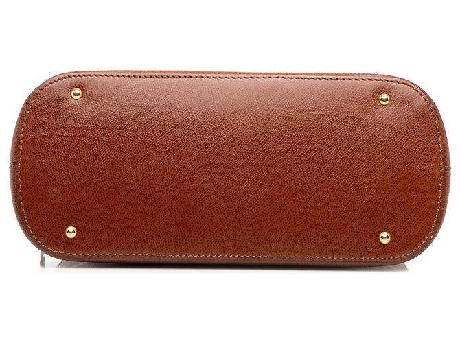 Céline Celine Dome Satchel aus braunem Leder - Ansicht 3