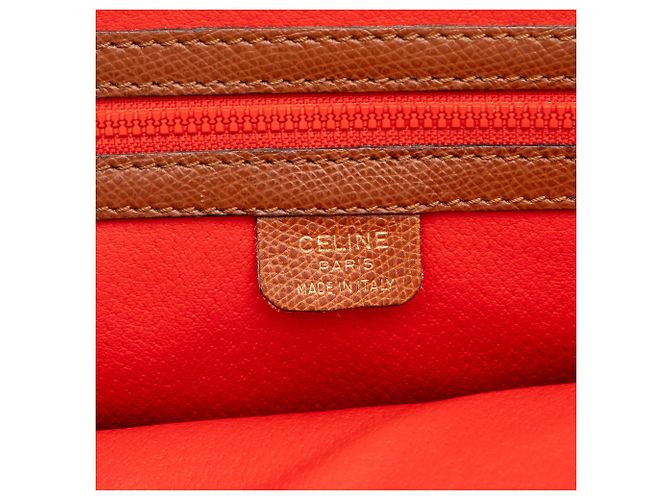 Céline Celine Dome Satchel aus braunem Leder - Ansicht 5