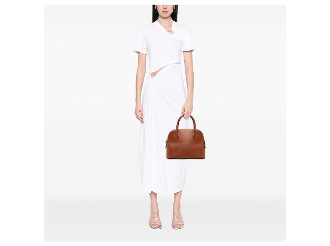 Céline Celine Dome Satchel aus braunem Leder - Ansicht 6