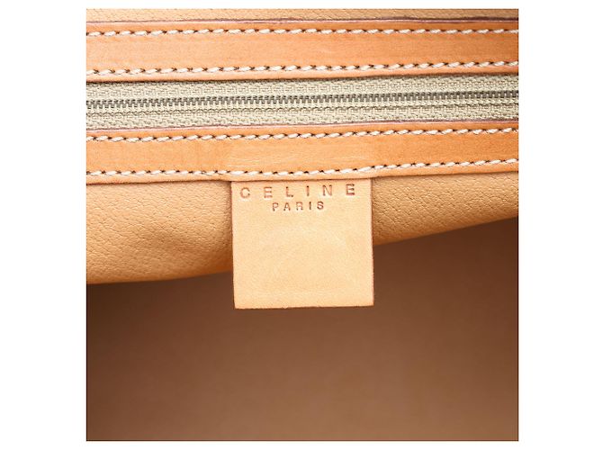 Céline Borsa Dome Celine in tela rivestita Macadam marrone - vista 5