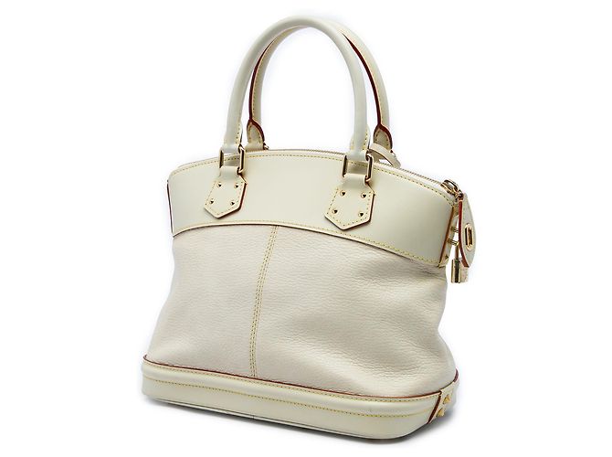 Louis Vuitton White Suhali Lockit PM Weiß - Ansicht 2