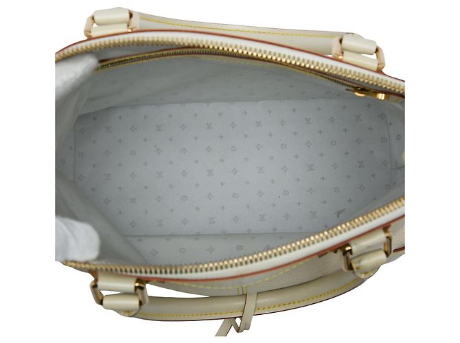 Louis Vuitton White Suhali Lockit PM Weiß - Ansicht 4