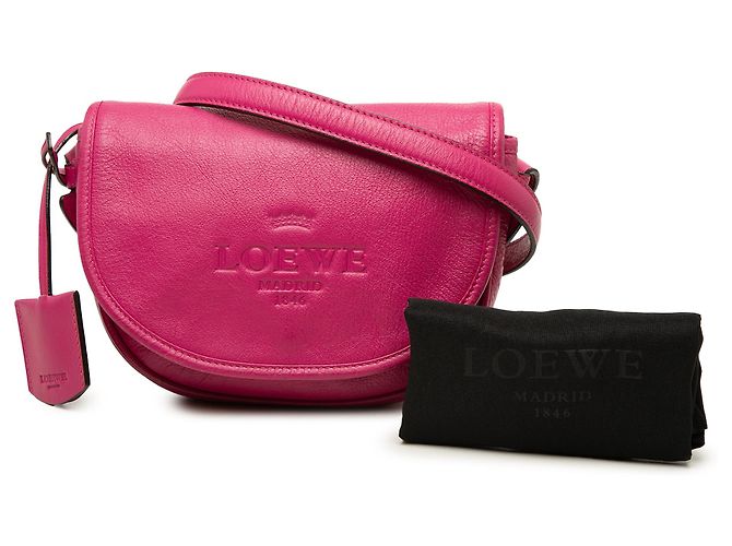 LOEWE Heritage Crossbody aus rosa Leder Pink - Ansicht 7