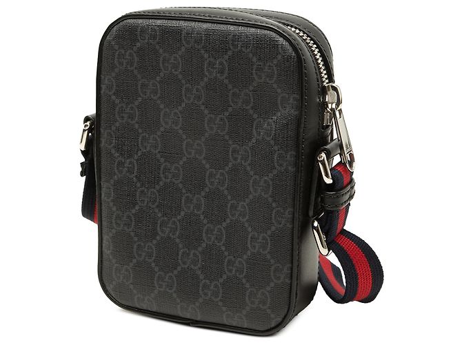 Borsa a tracolla Gucci Mini GG Supreme Web Nera Nero - vista 2