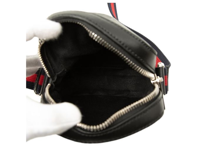 Borsa a tracolla Gucci Mini GG Supreme Web Nera Nero - vista 4