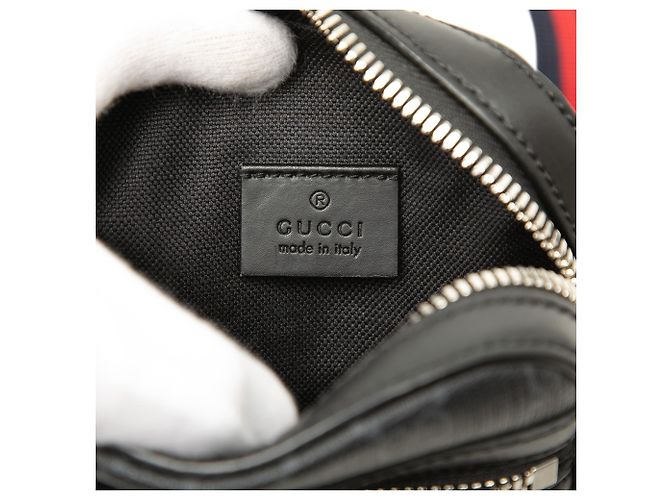 Borsa a tracolla Gucci Mini GG Supreme Web Nera Nero - vista 5
