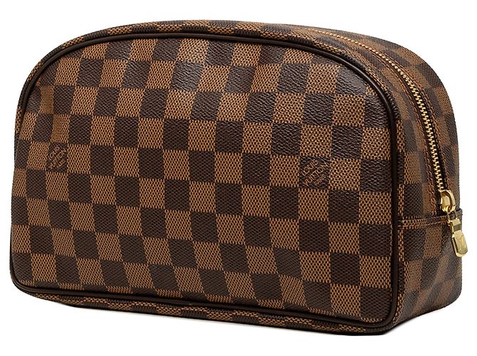 Louis Vuitton Brown Damier Ebene Trousse Toilette 25 Marrone - vista 2