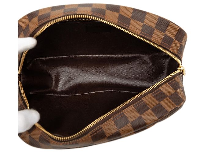 Louis Vuitton Brown Damier Ebene Trousse Toilette 25 Marrone - vista 4