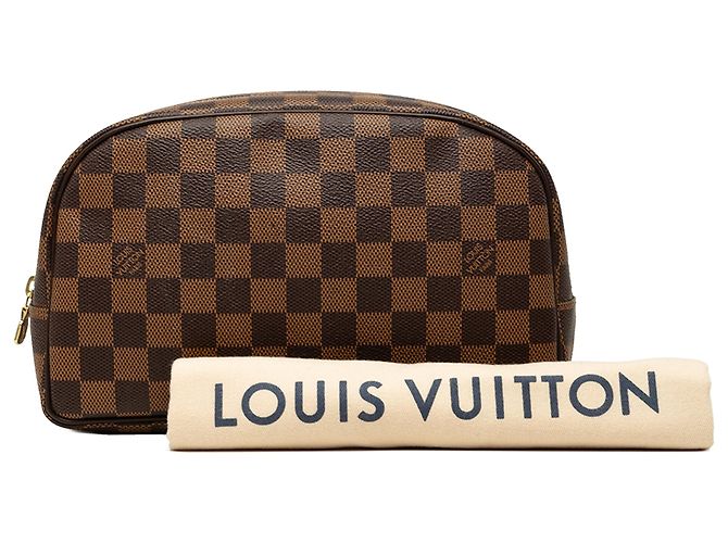 Louis Vuitton Brown Damier Ebene Trousse Toilette 25 Marrone - vista 7