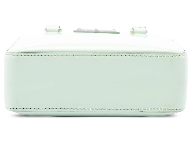 Bolsa Satchel Prada em couro Spazzolato verde Small - vista 3