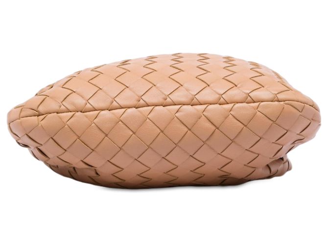 Bottega Veneta Mini Jodie in Nappa Intrecciato Marrone Marrone chiaro - vista 3