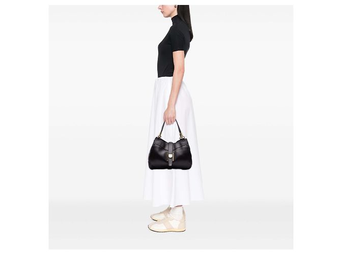 Salvatore Ferragamo Borsa Hobo Enny Ferragamo in pelle nera Nero - vista 6