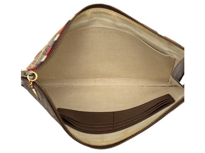 Clutch Gucci Beige GG Supreme Courrier - vista 4
