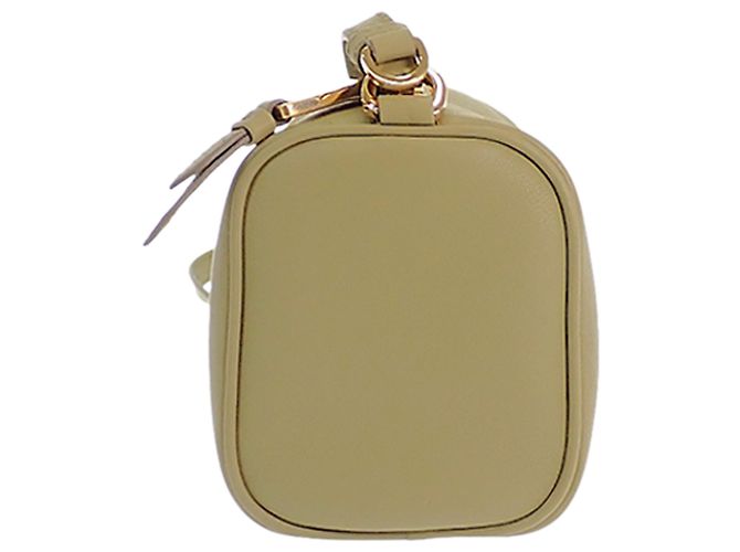 Prada Schultertasche Pouch aus braunem Kalbsleder Khaki - Ansicht 4
