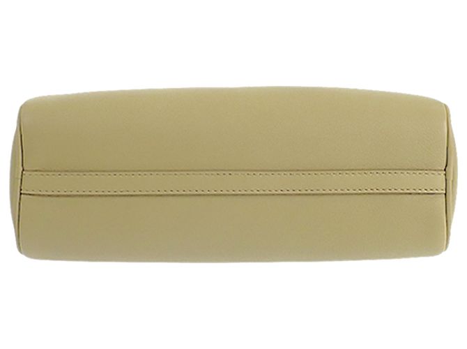Prada Schultertasche Pouch aus braunem Kalbsleder Khaki - Ansicht 6