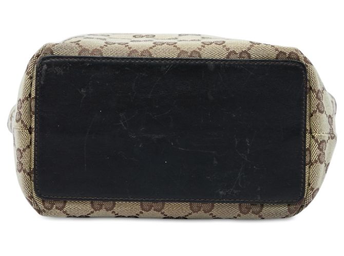 Tote Gucci in tela GG beige - vista 3