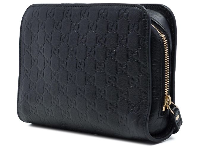 Gucci Black Guccissima Clutch Schwarz - Ansicht 2