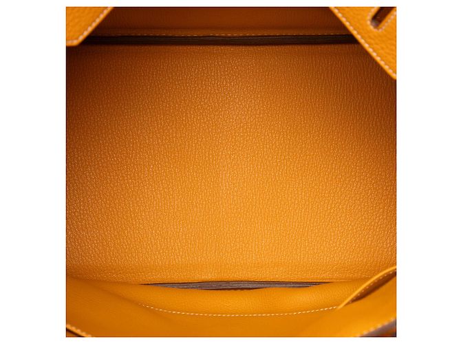 Hermès Yellow Epsom Candy Birkin Retourne 35 Amarillo Mostaza - vista 4