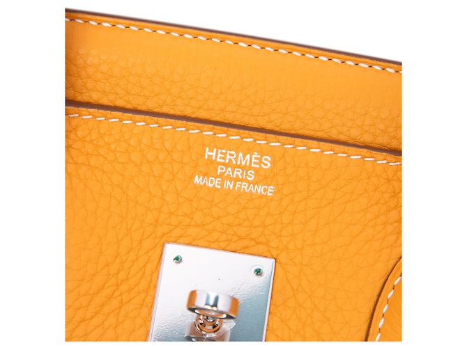 Hermès Yellow Epsom Candy Birkin Retourne 35 Amarillo Mostaza - vista 5