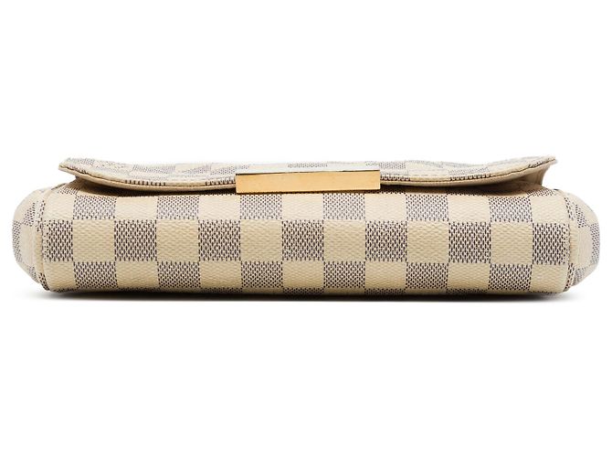 Louis Vuitton White Damier Azur Favorite PM Blanco - vista 3