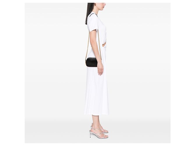 Borsa Camera Chanel in vitello trapuntato nero e grosgrain con bottoni e doppia zip - vista 6