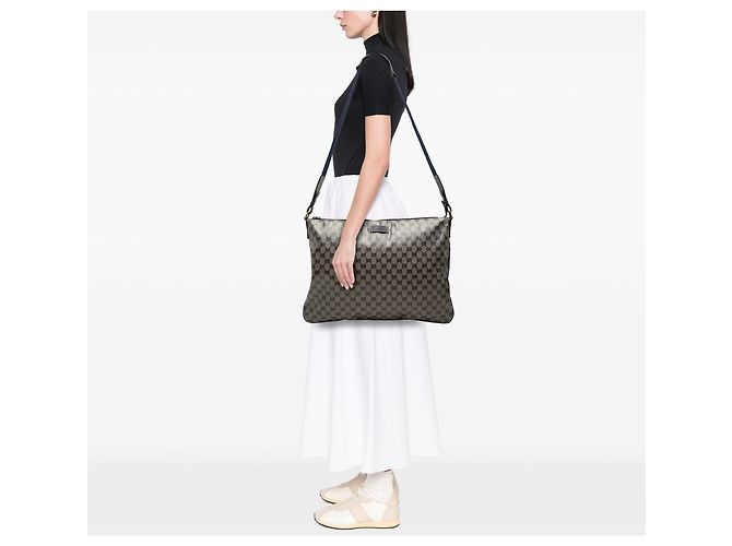Gucci Beige GG Crystal Crossbody - vista 6