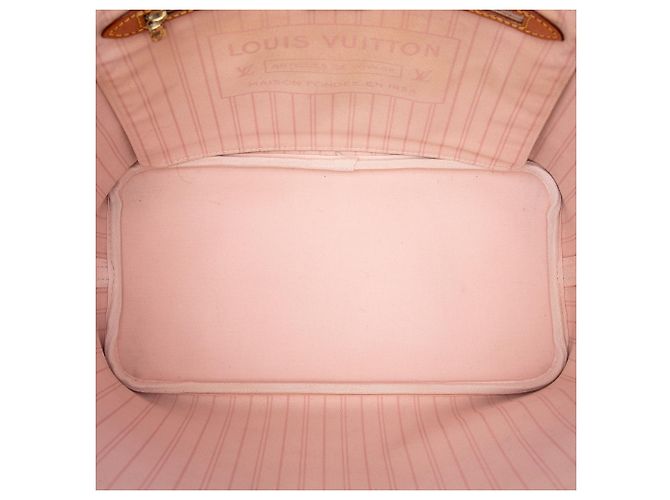 Louis Vuitton White Damier Azur Neverfull MM Blanco - vista 4