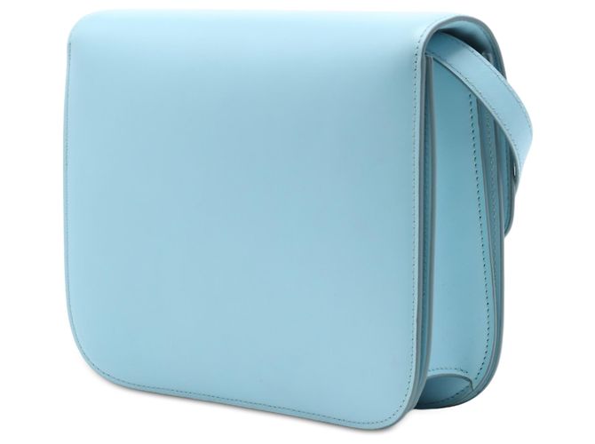Céline Celine Blue Medium Calfskin Classic Box Blu chiaro - vista 2