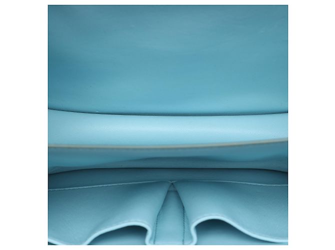 Céline Celine Blue Medium Calfskin Classic Box Blu chiaro - vista 4