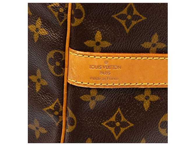Louis Vuitton Brown Monogram Keepall Bandouliere 55 Castaño - vista 5