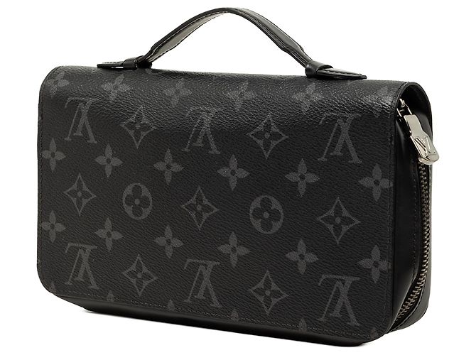 Cartera Zippy XL Louis Vuitton Monogram Eclipse Negra Negro - vista 2