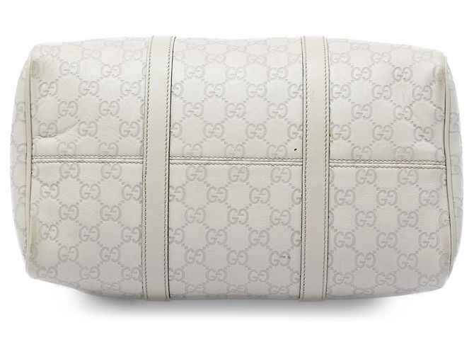 Bolsa Boston Gucci White Medium Guccissima Joy Branco - vista 3