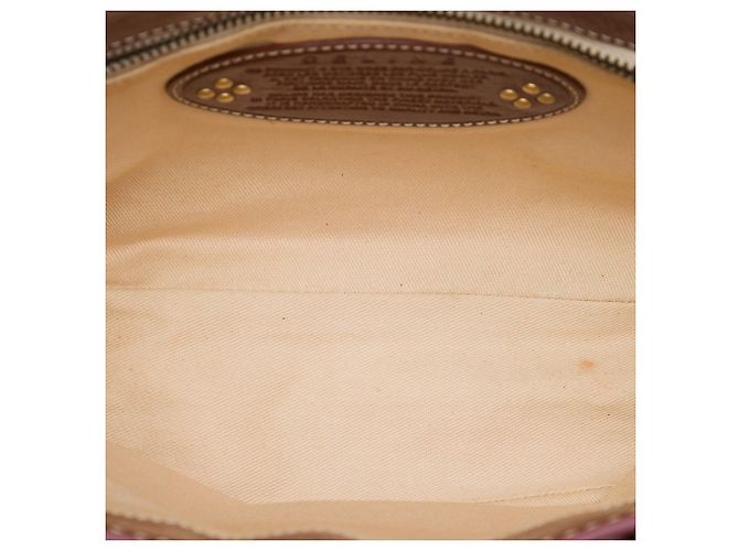 Céline Celine Red C Macadam Canvas Handbag - view 5