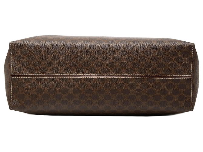 Céline Celine Brown Macadam Coated Canvas Tote - view 3